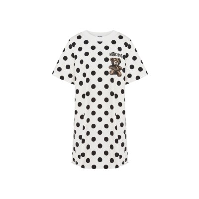THE TEDDY BEAR PRINTED HEAVY COTTON DRESS